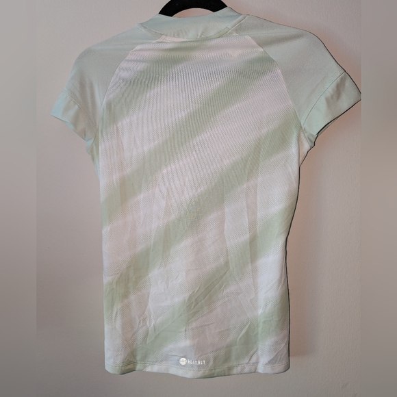 NWT Adidas Green And White Polo Ss with Breathable Fabric, Sz XS - Picture 4 of 5
